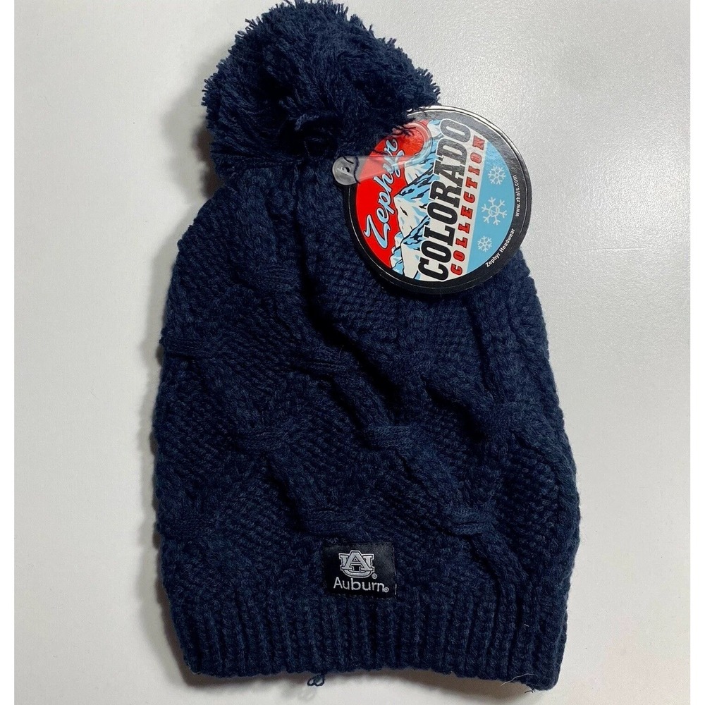 University Of Auburn Tigers Beanie Vintage Collegiate Non Cuffed Winter Hat